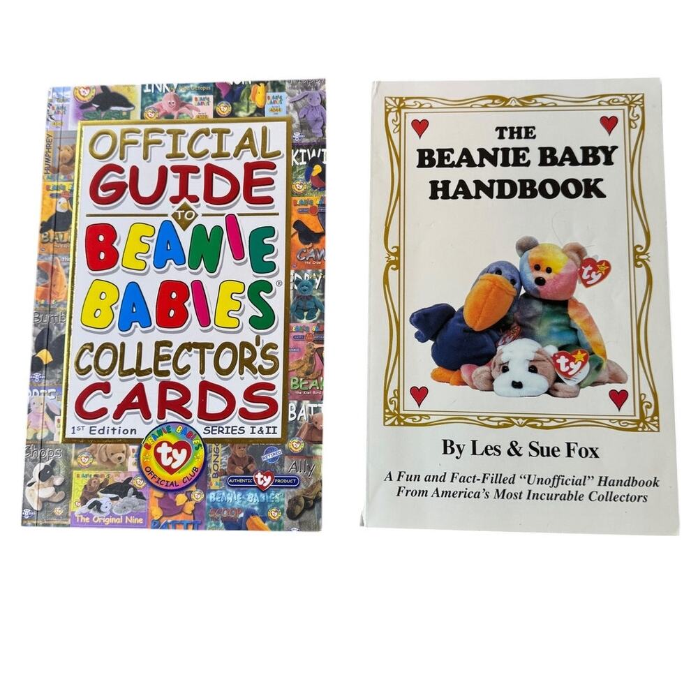 Ty Beanie Baby Collector Guidebook Lot of 2 Vintage Books